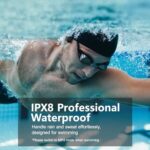 Swimming Headphones,Bone Conduction Headphones Bluetooth 5.4,IPX8 Waterproof Earbuds,32G Memory Sports Headphone,Underwater Headphone with MP3-Player for Swimming,Open Earphones Secure Fit for Running