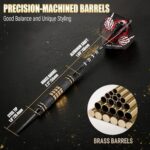 Wolftop Professional 6 Pack Steel Tip Darts Set – 22 Grams Darts Metal Tip Set in Case – Brass Darts with 12 Aluminum Shafts, 12 Dart Flights, Dart Tool and Dart Sharpener for Beginners to Pros