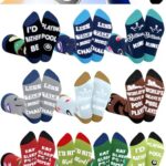 Haysandy 10 Pairs Novelty Billiards Socks for Men Pool Player Gift Funny Cotton Crew Socks Holiday Birthday Gifts for Husbands Friends Sons Billiards Lovers